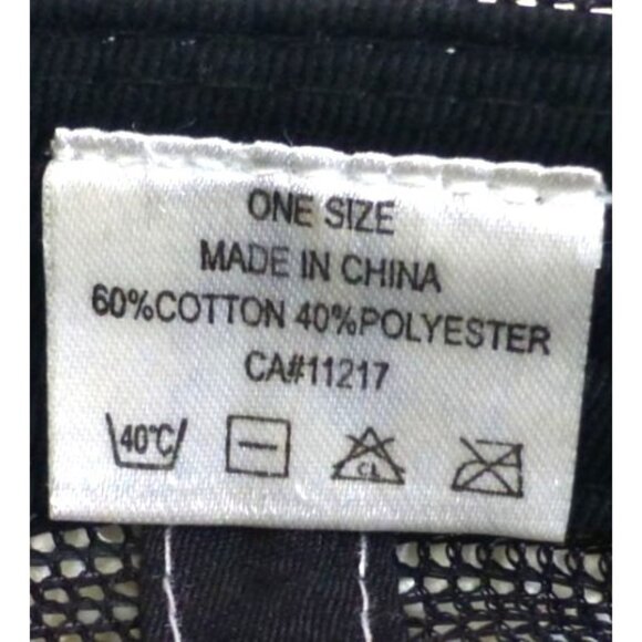 Jack Daniels Spell Out Black Mesh Trucker Hat With Adjustable Snapback - Picture 6 of 6